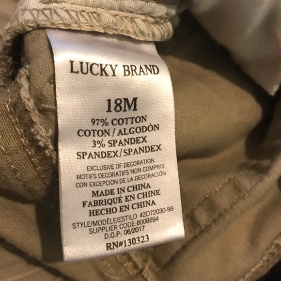 🍀 Lucky Brand Toddler Cargo Jogger Pants 18M - Picture 6 of 7